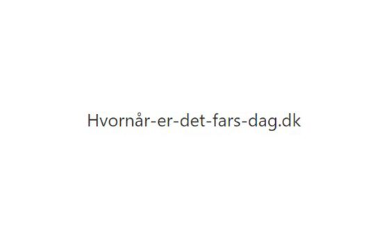Hvornår-er-det-fars-dag.dk