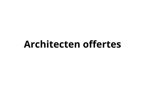 Architectenoffertes.be Architectenoffertes.be