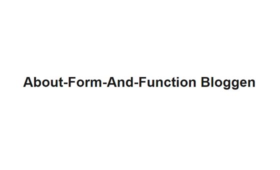 Aboutformandfunction.dk