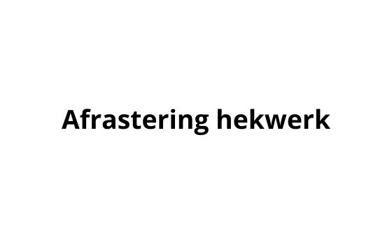 Afrastering-hekwerk.be