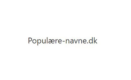 Populære-navne.dk