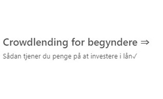 Crowdlendingdanmark.Dk