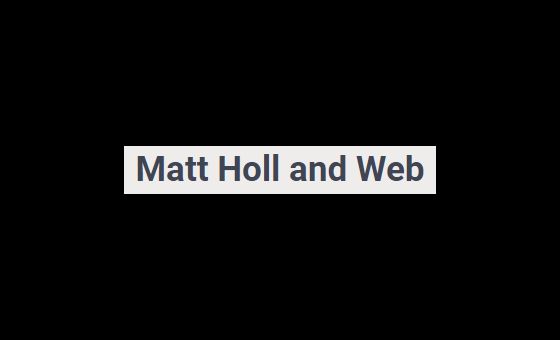 Matthollandweb.com