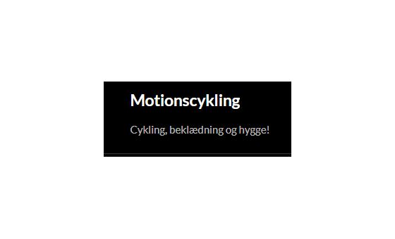 Motionscykling.dk