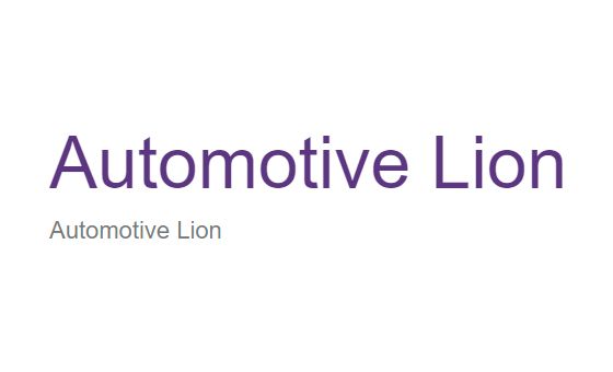 Automotive Lion