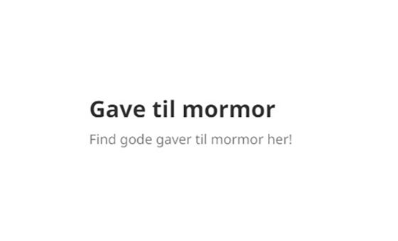 Gave-til-mormor.dk