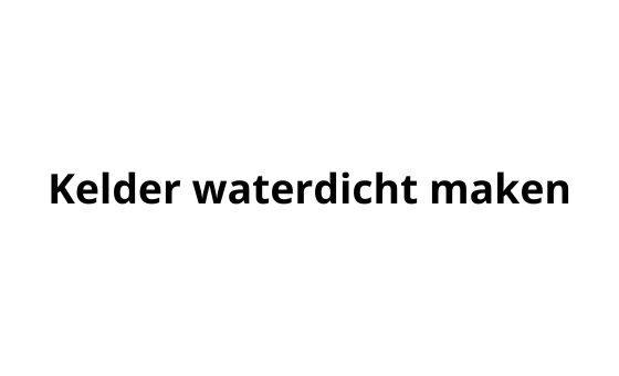 Kelder-waterdicht-maken.be Kelder-waterdicht-maken.be