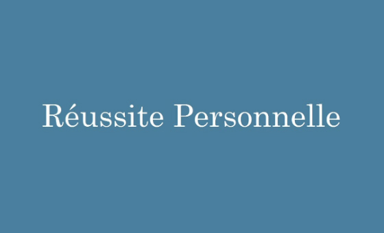 Réussite Personnelle