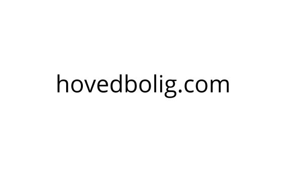 Hoved Bolig