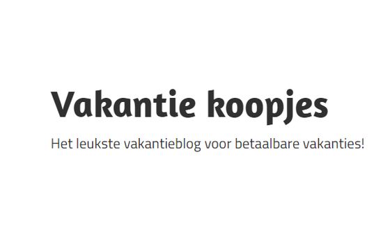Vakantie-koopjes.nl Vakantie-koopjes.nl