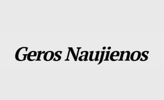 Geros Naujienos