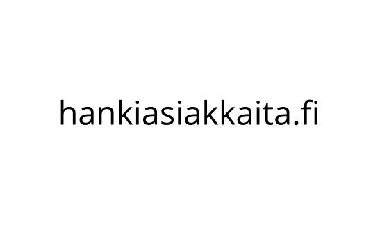 Hankiasiakkaita