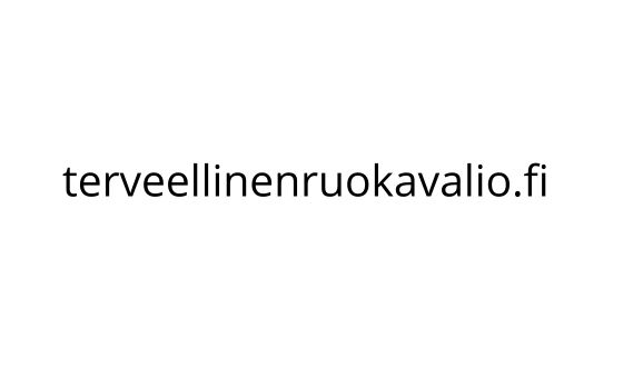 Terveellinen Ruokavalio