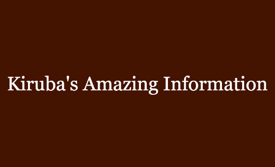 Kiruba’s Amazing Information