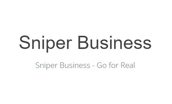 Sniperbusiness.com Sniperbusiness.com