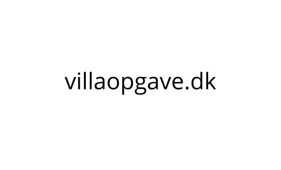 Villa Opgave